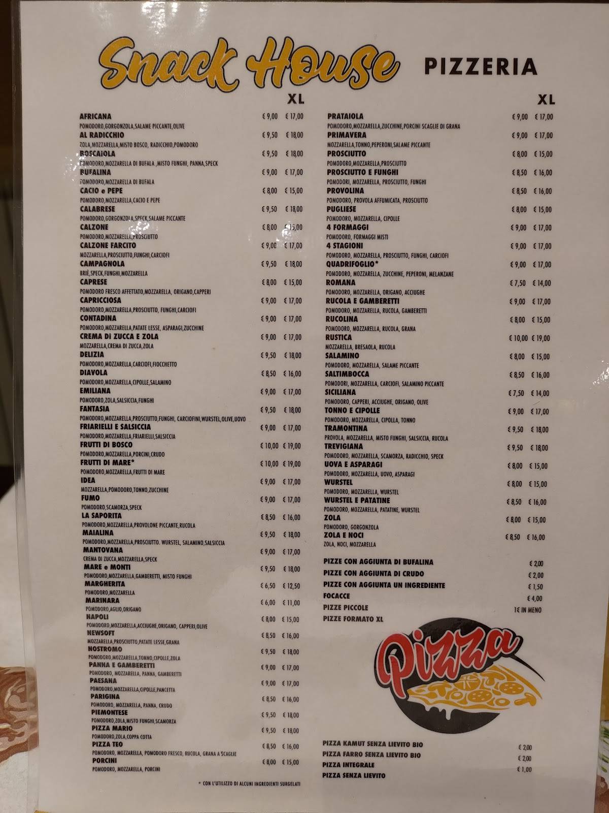 Menu di Snack House 