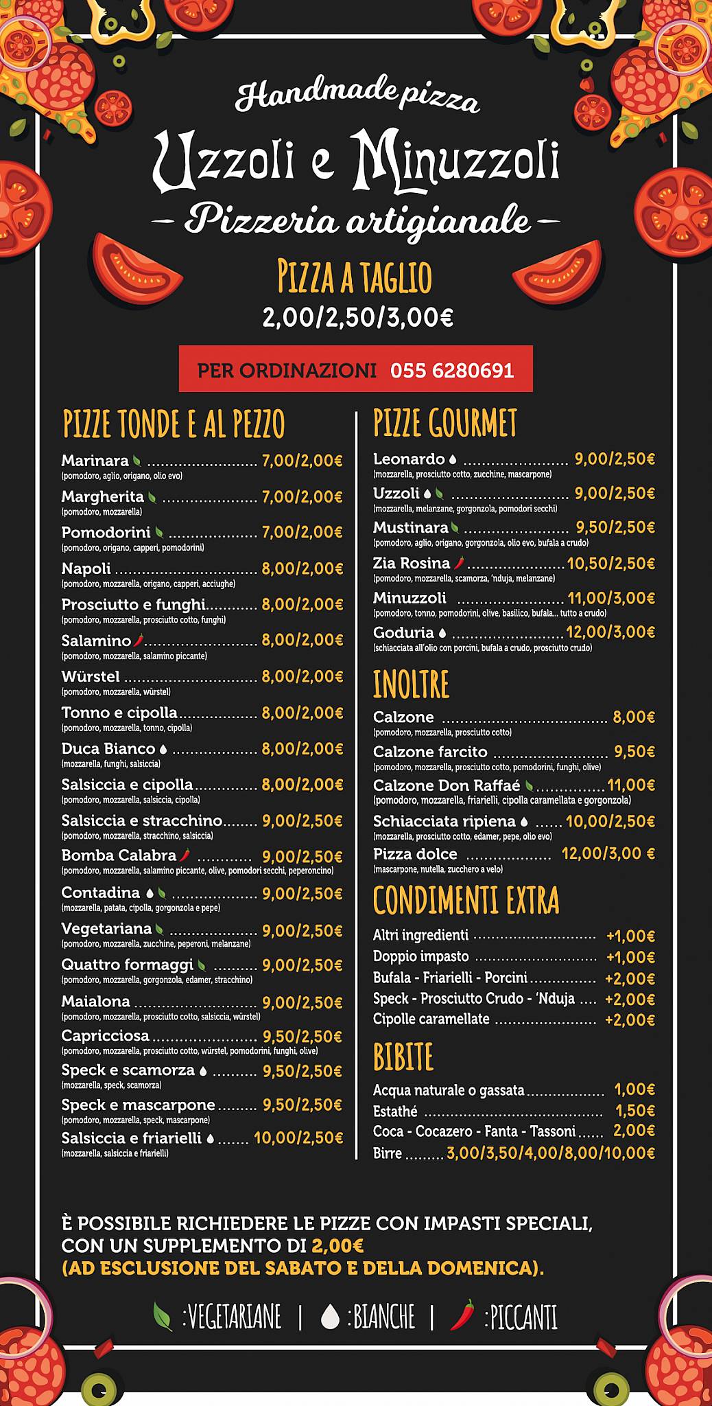 Menu di Uzzoli e Minuzzoli 