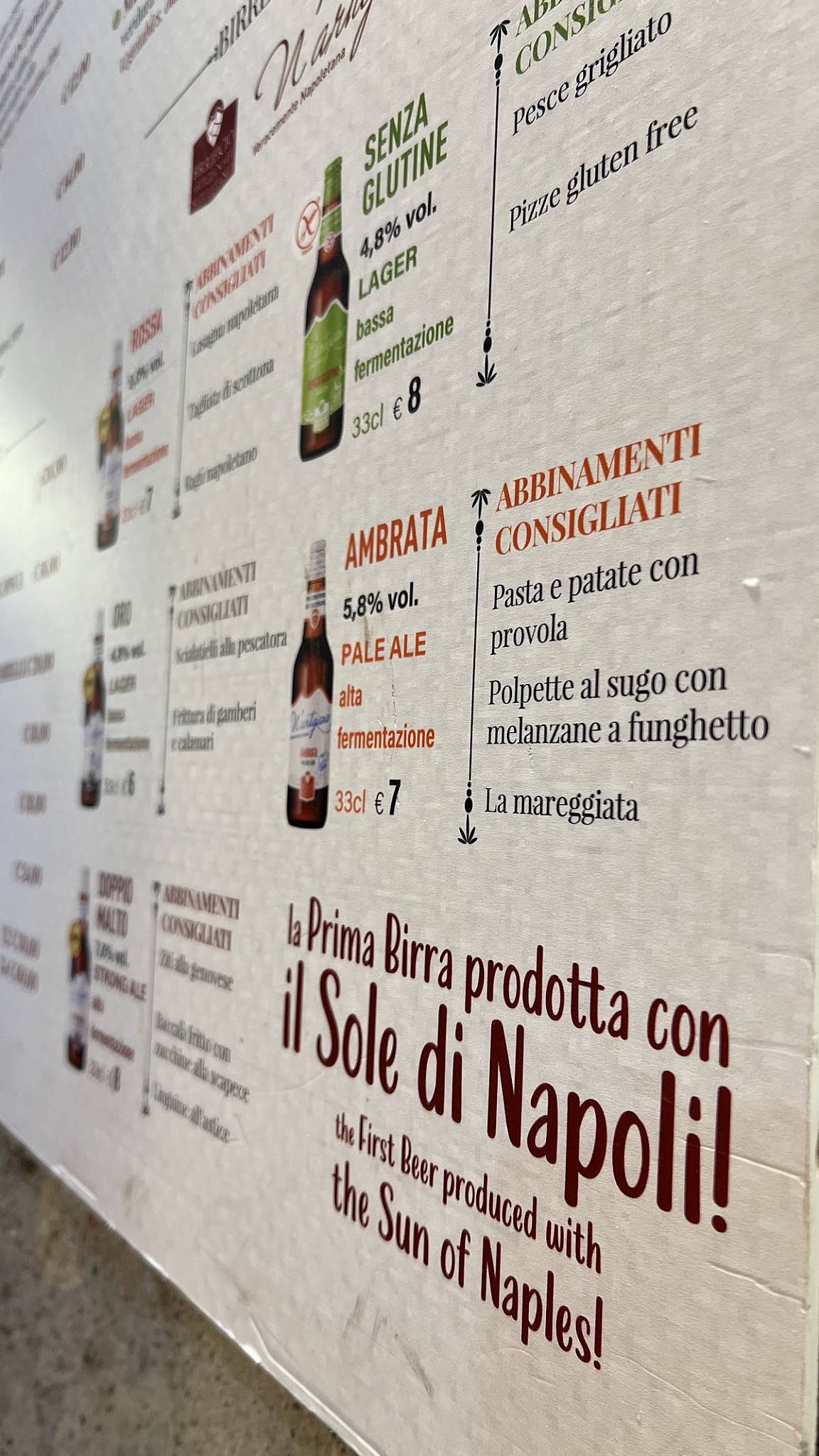 Menu di Pizzeria e Trattoria del Purgatorio 