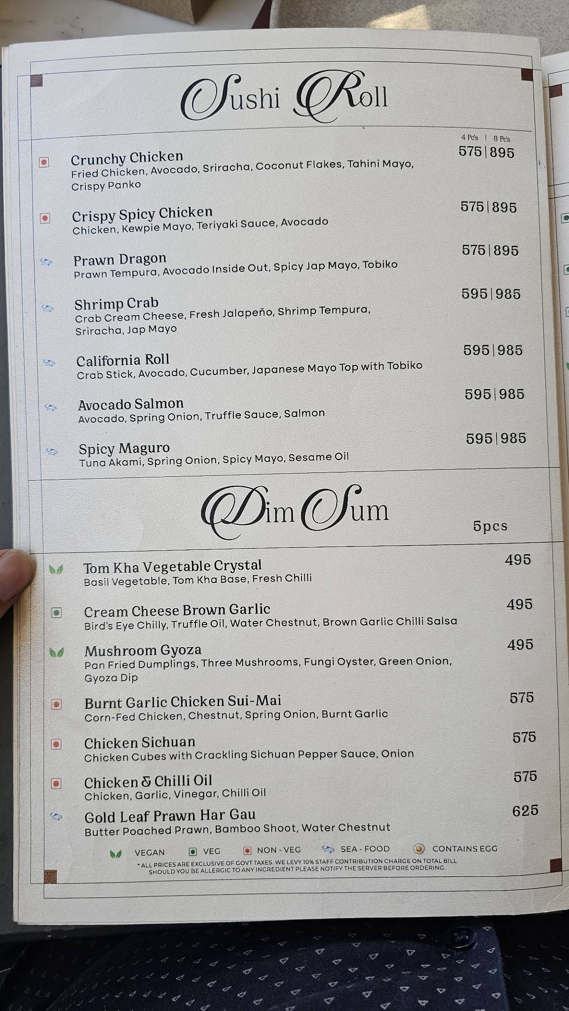 Poiz Gurugram menu