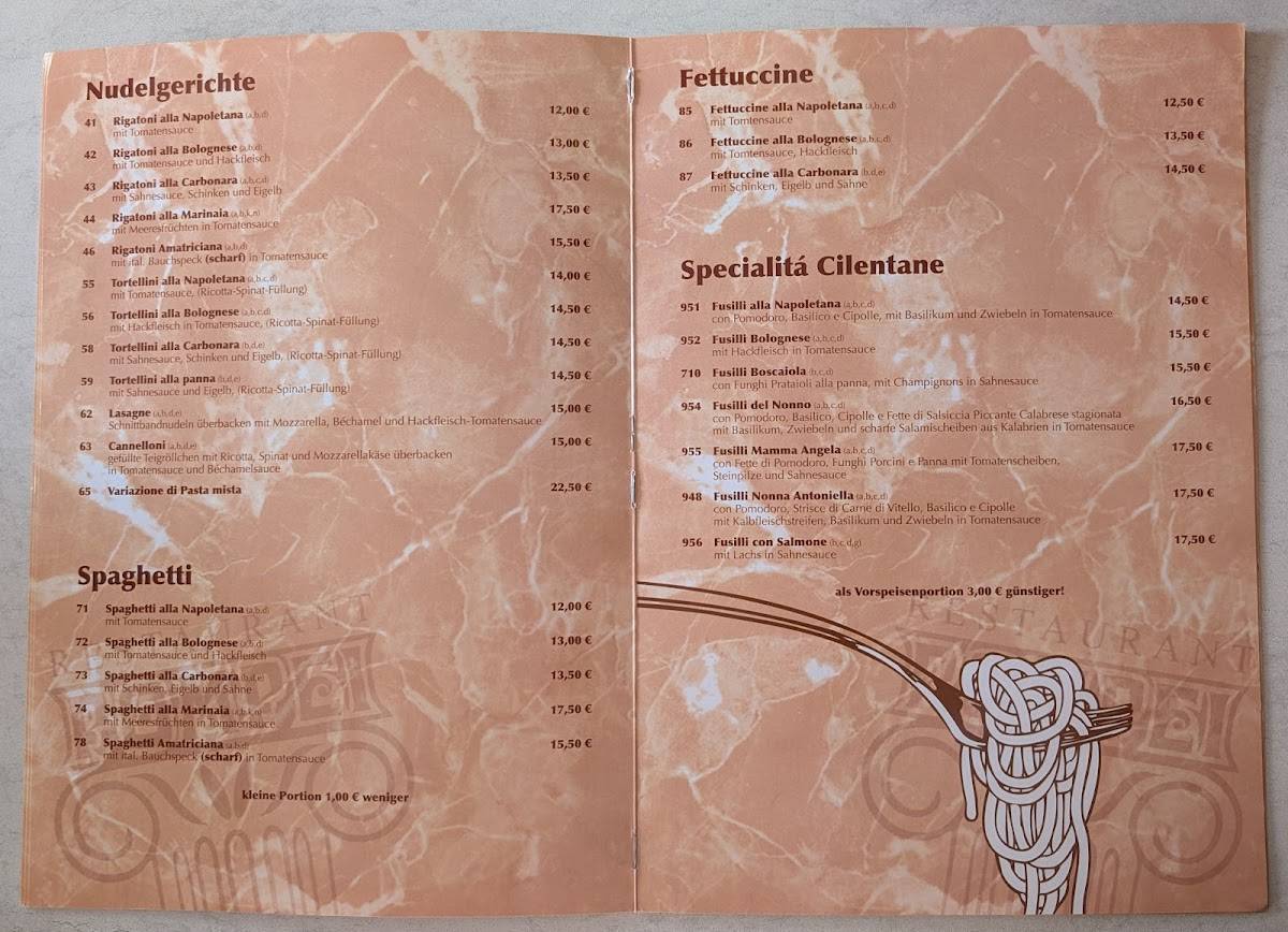 Menu de Pompei