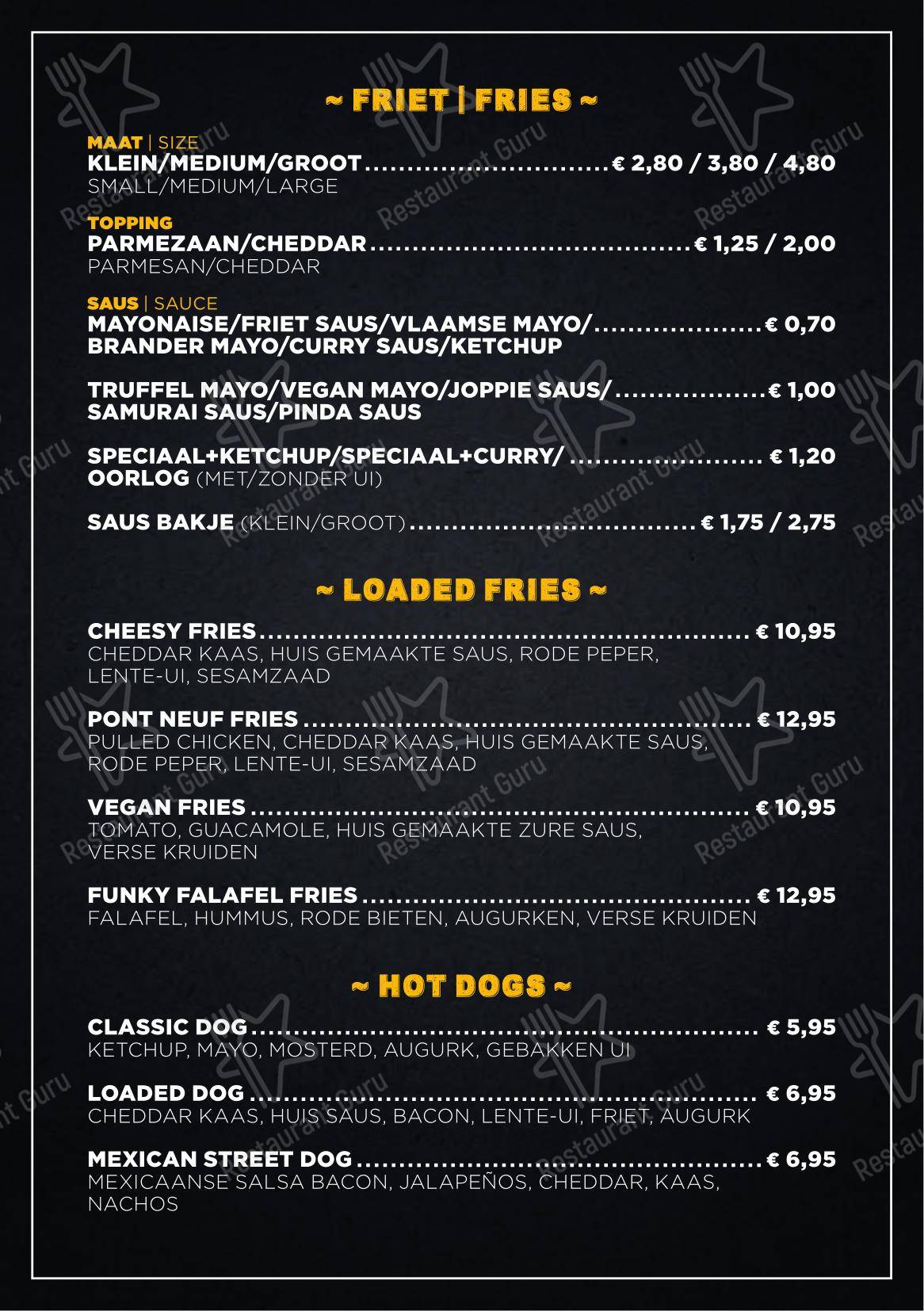 Pont Neuf Buiksloterweg dans Amsterdam - Menu bar