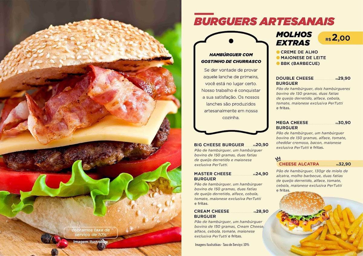 PerTutti - Pizzaria e Casa de Massas cardápio