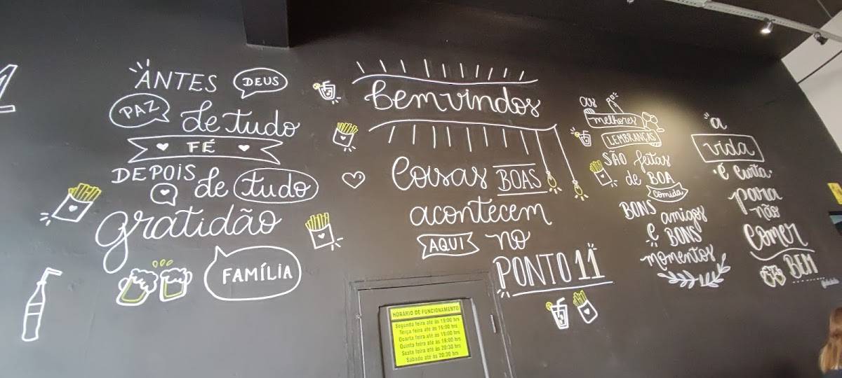 Ponto 11 cardápio
