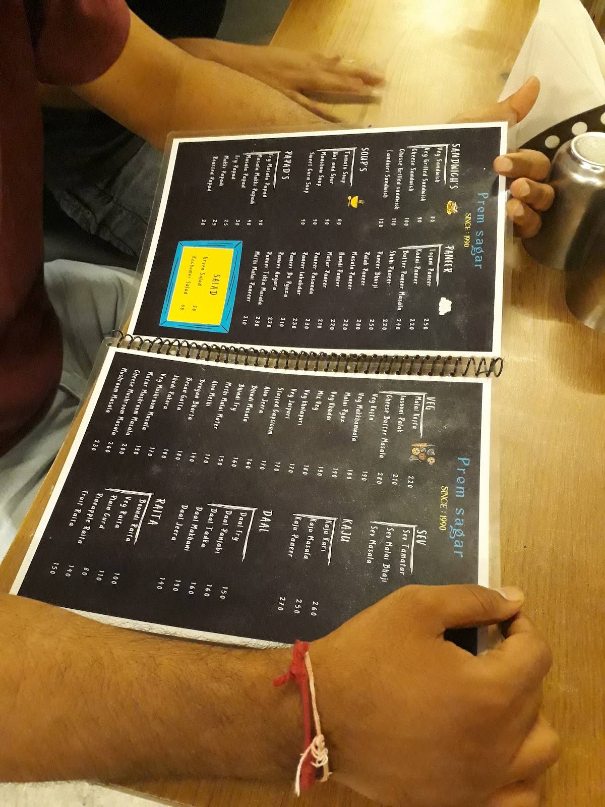 Prem Sagar Dhaba & Restaurant menu