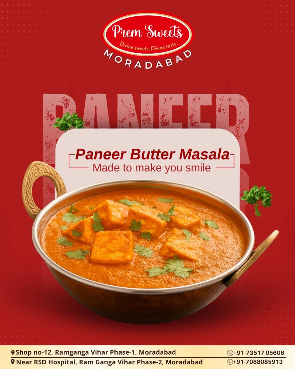 Prem Sweets And Bakers menu