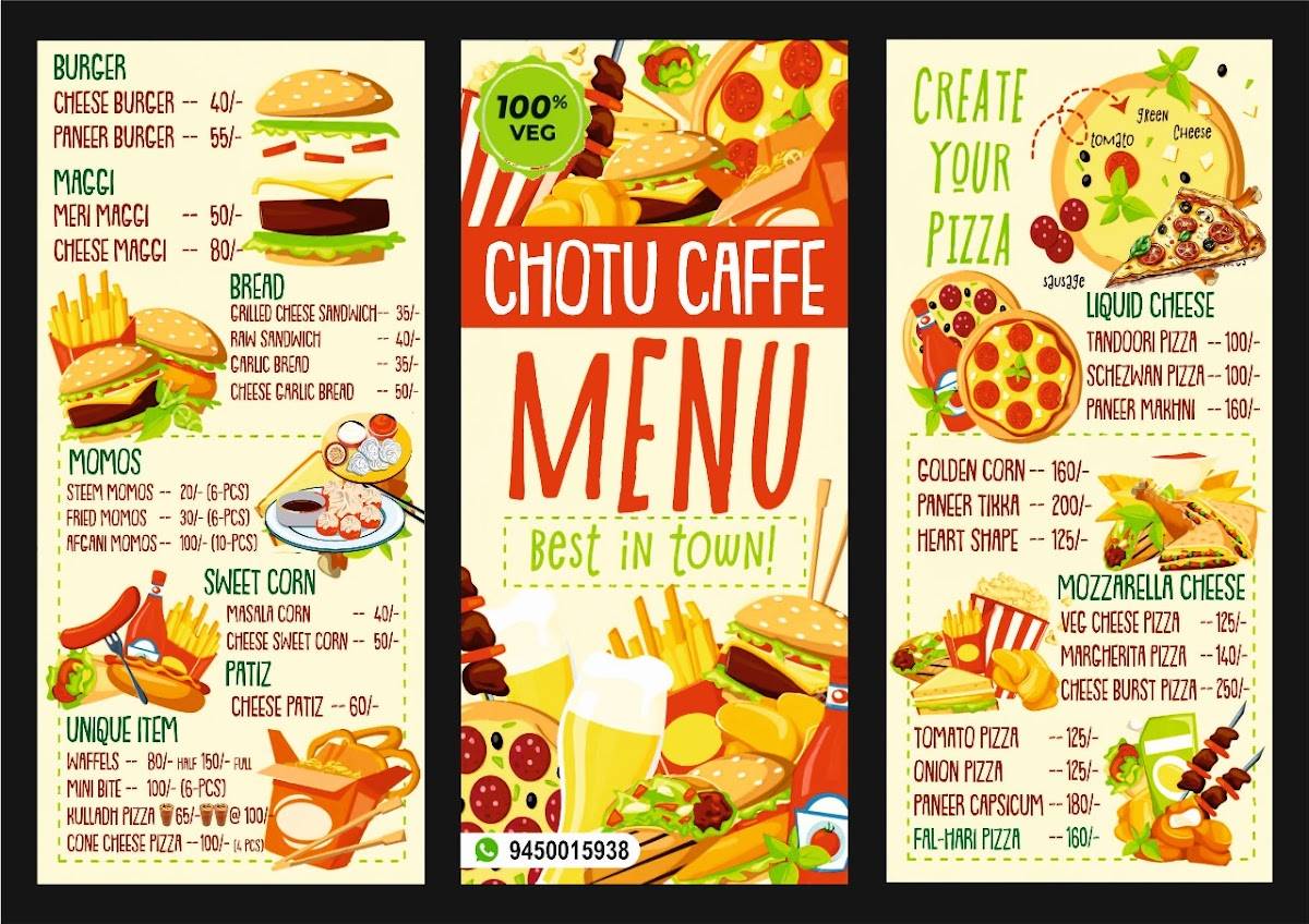 Prince Bakers menu