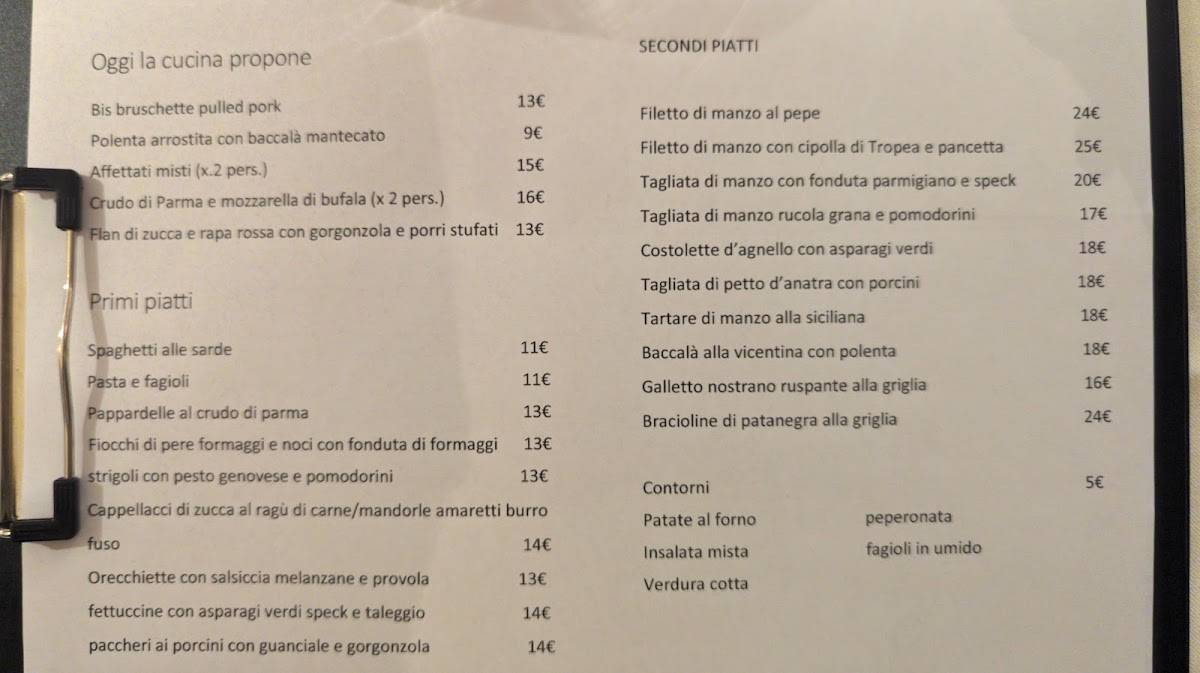 Menu di Prosciuttiamo 