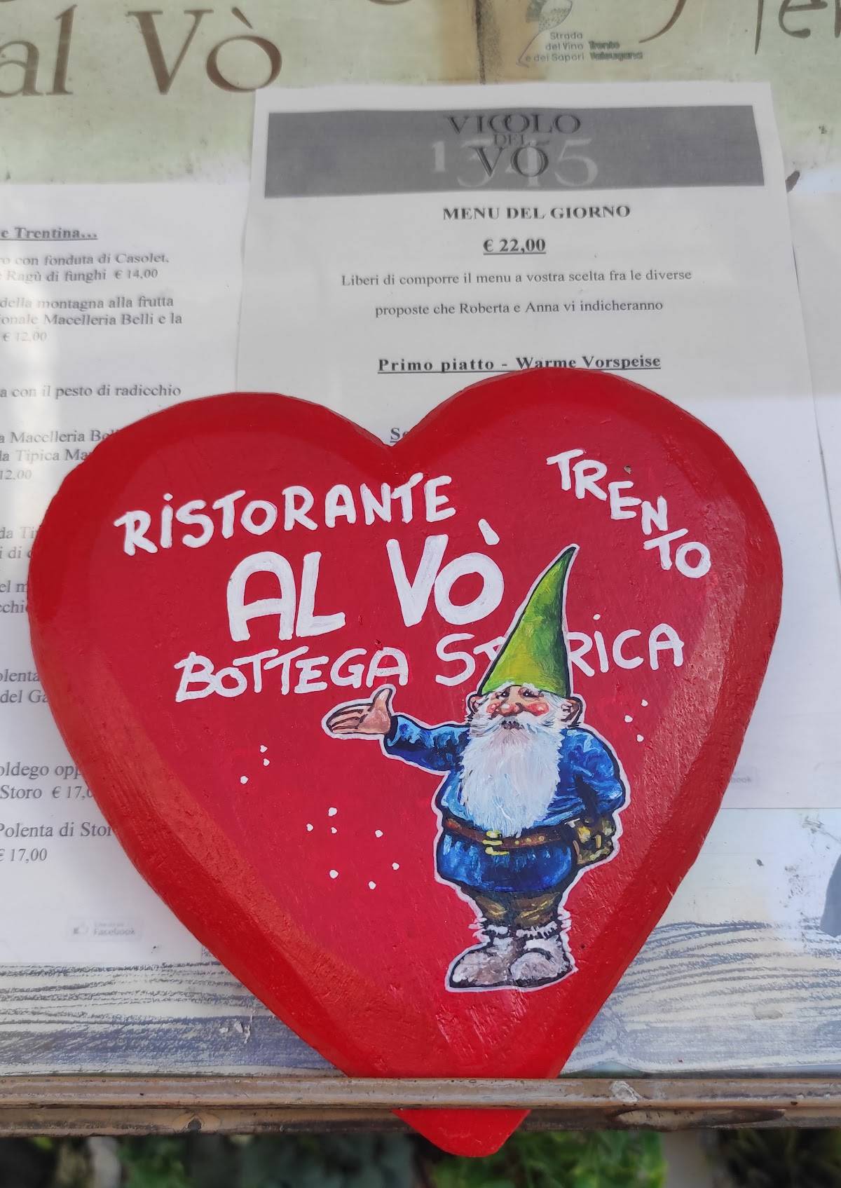 Menu di Ristorante al Vò 