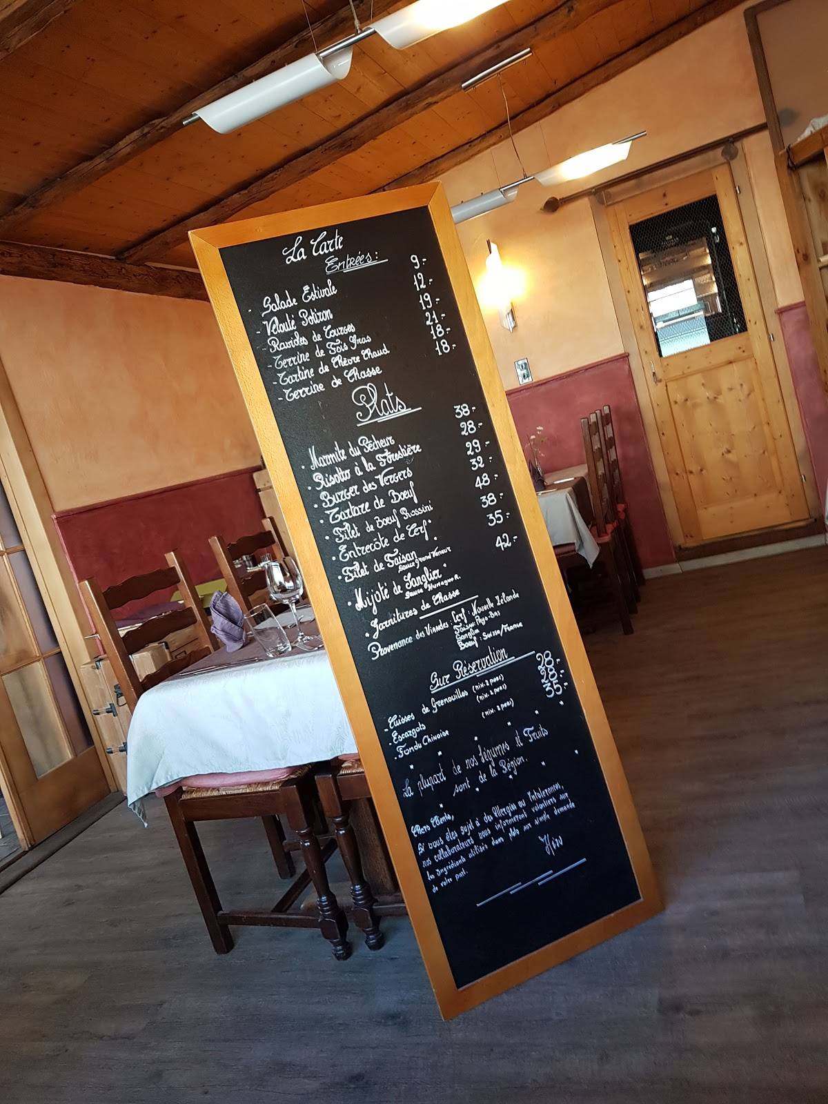 Menu de Café des Vergers Sàrl