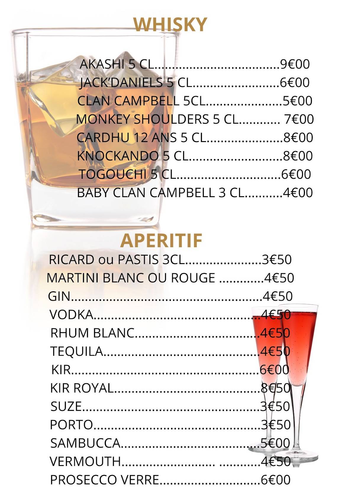 Menu de Da Mimi