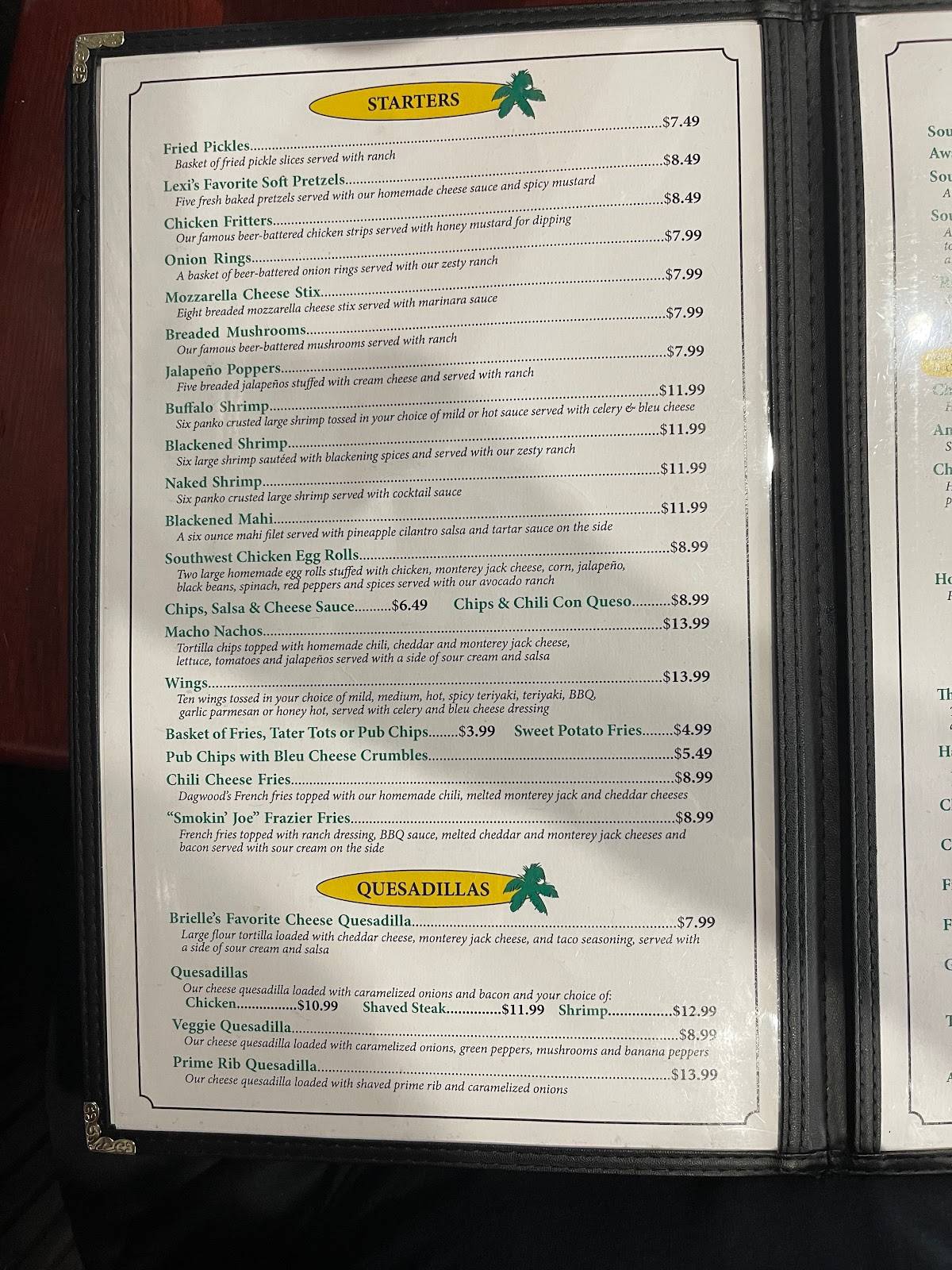 Menu at Dagwood’s Deli & Sports Bar, North Myrtle Beach