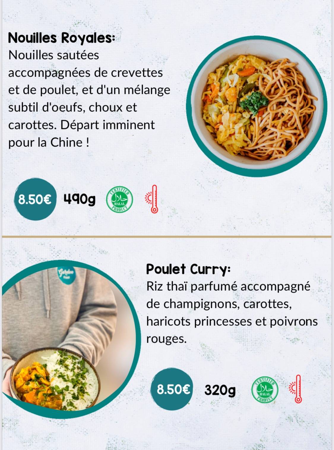 Menu de GARDEN FOOD ROUBAIX