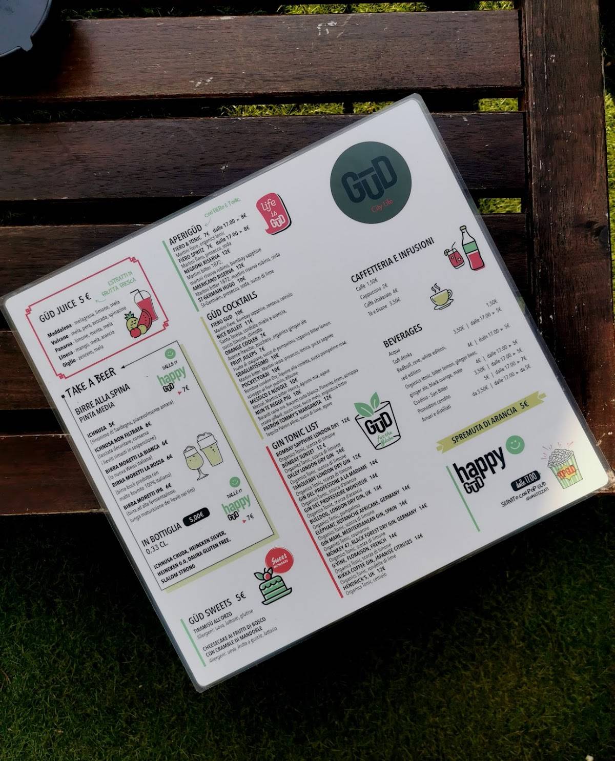Menu di GUD • Milano CityLife 