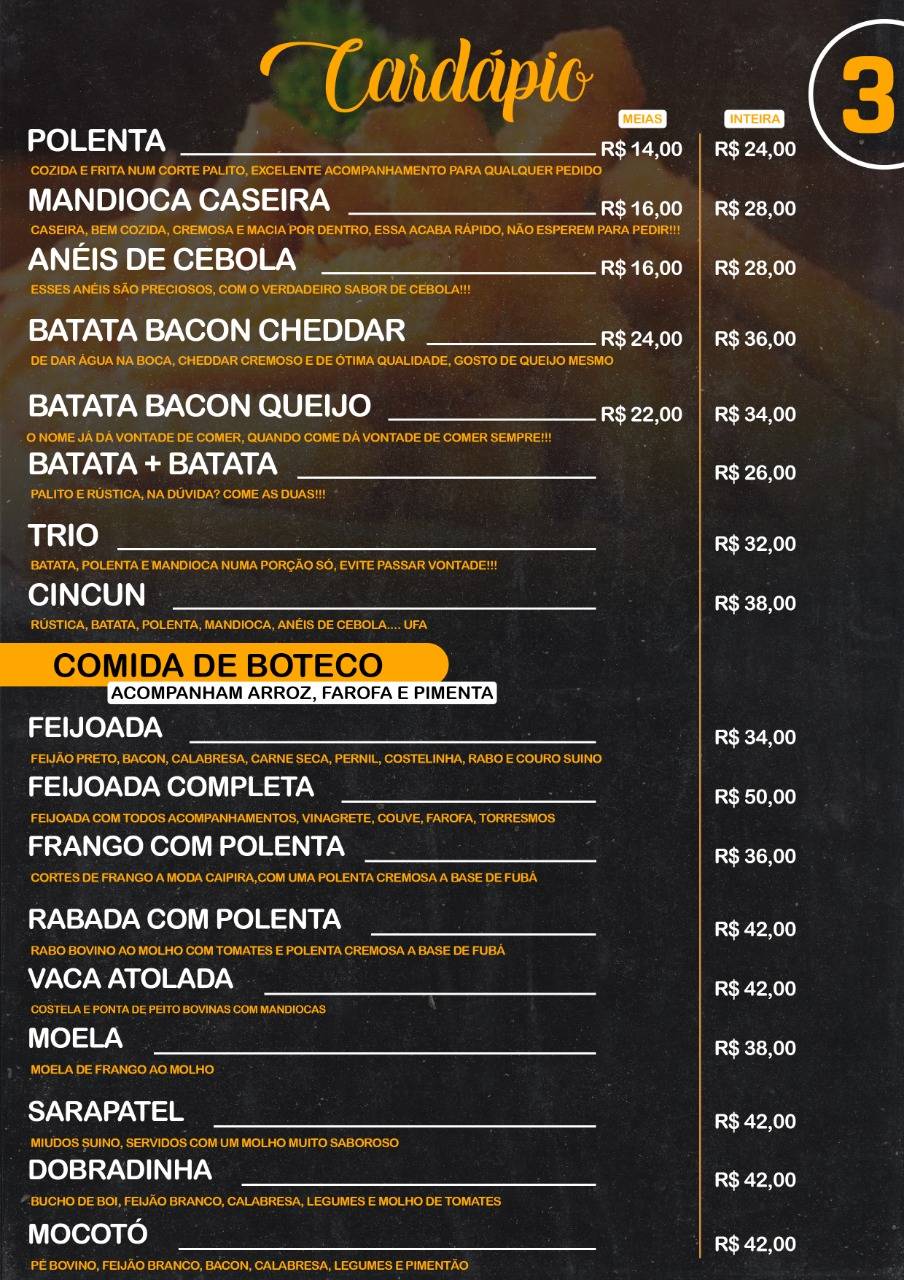 Júliu's Comida de Boteco cardápio