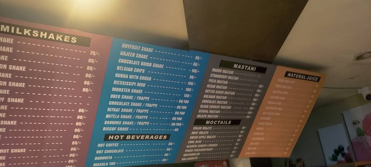 Lassi Ghar Pimpri menu