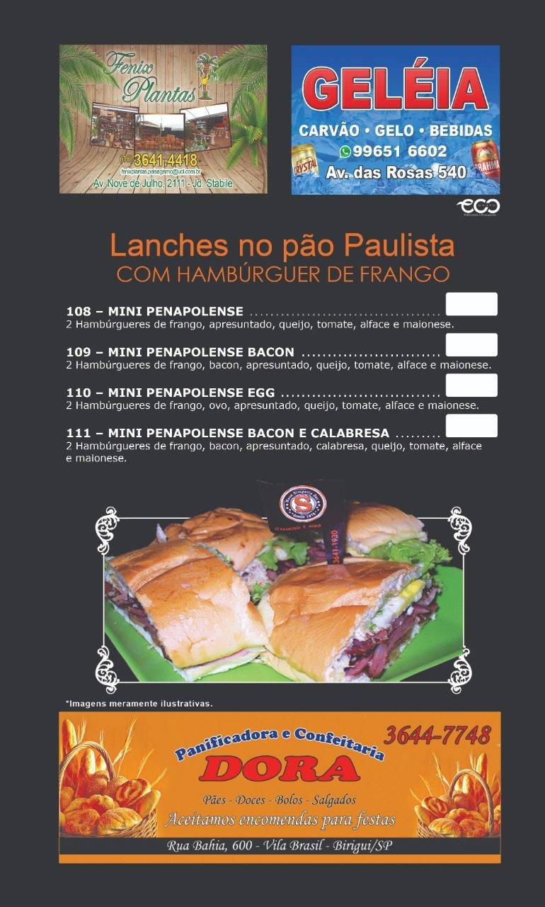 Mané Simpatia Tradicional " o famoso é aqui" cardápio