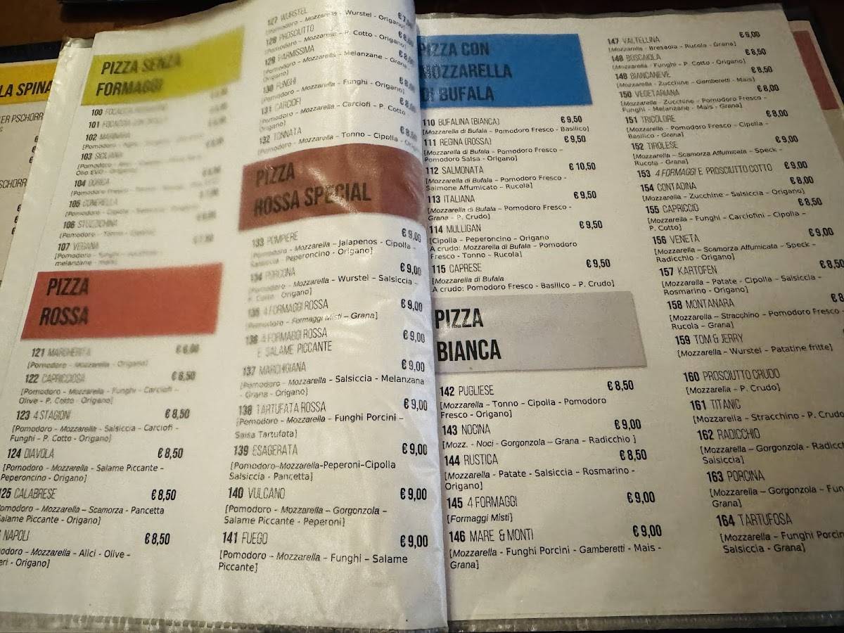 Menu di Mulligan's Pub 