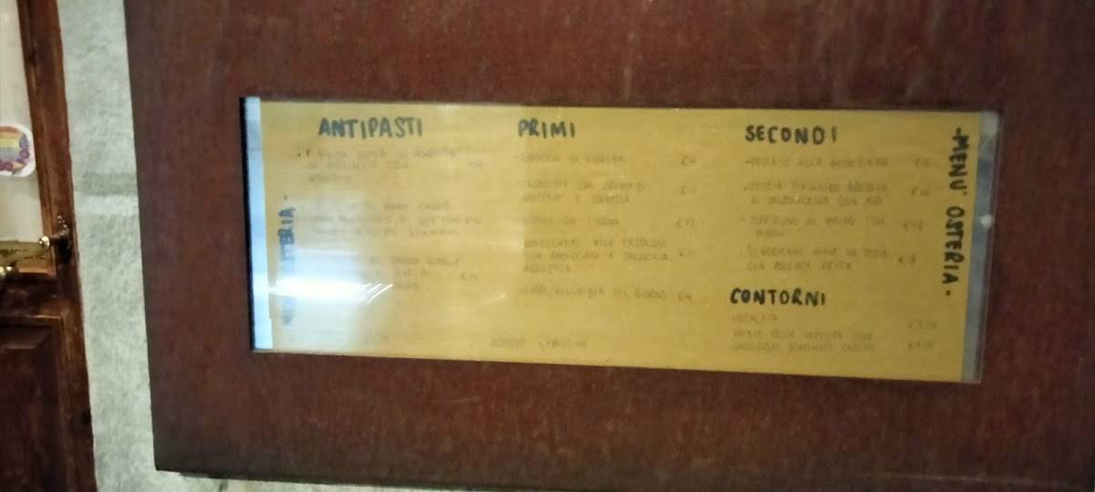 Menu di Osteria Due Spade 
