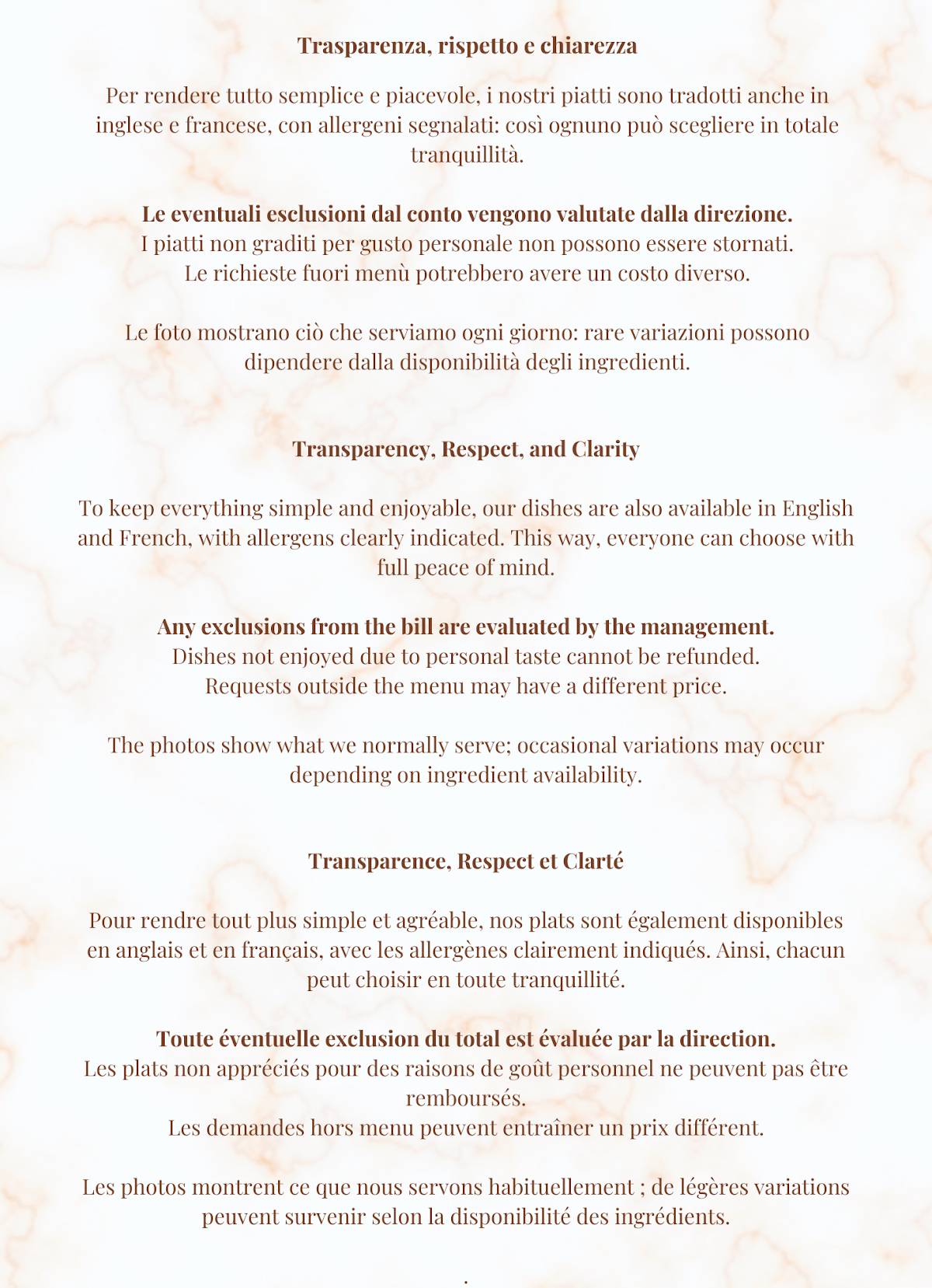 Menu di Pica Lecce 