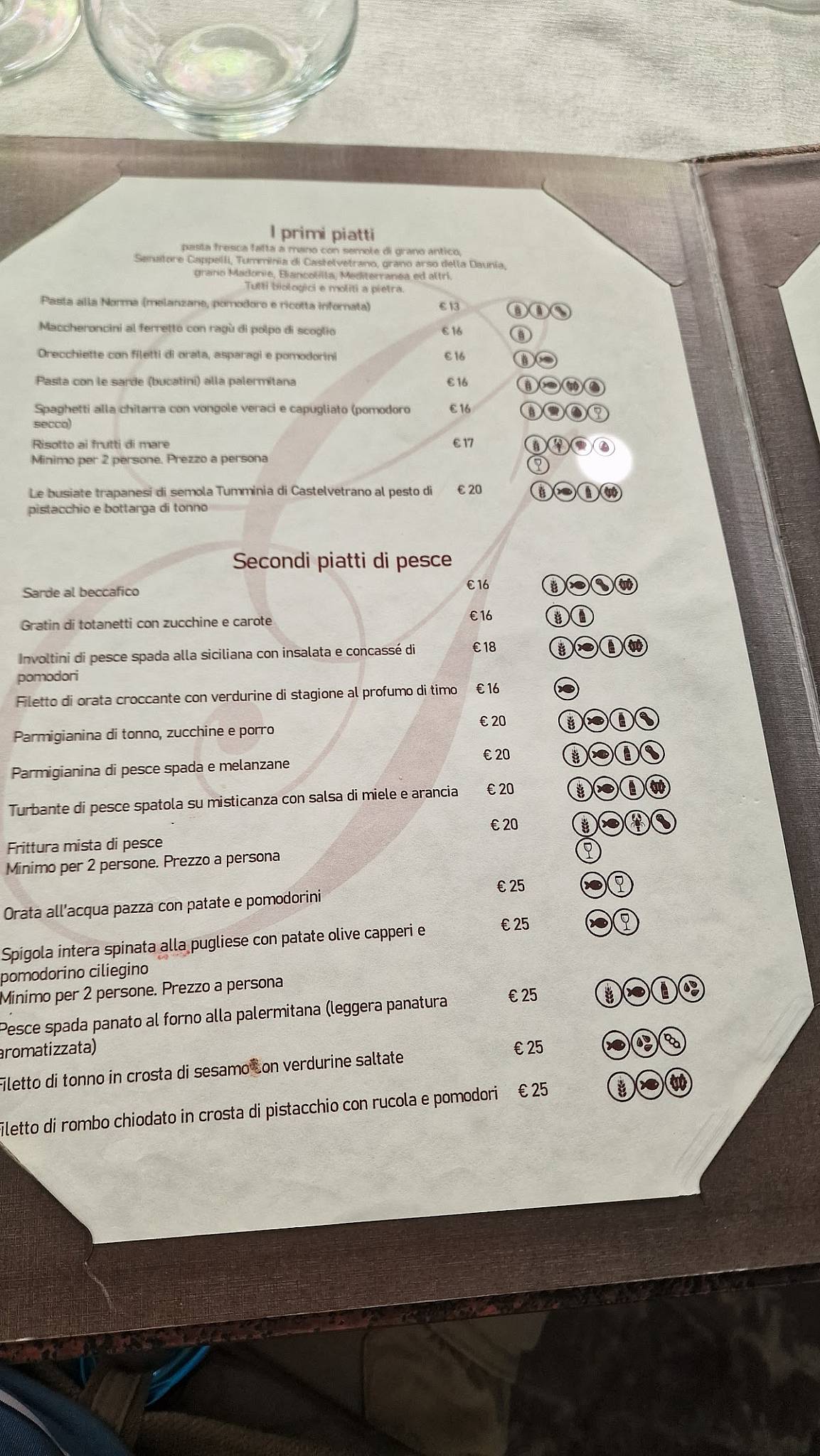 Menu di Da Giulia 