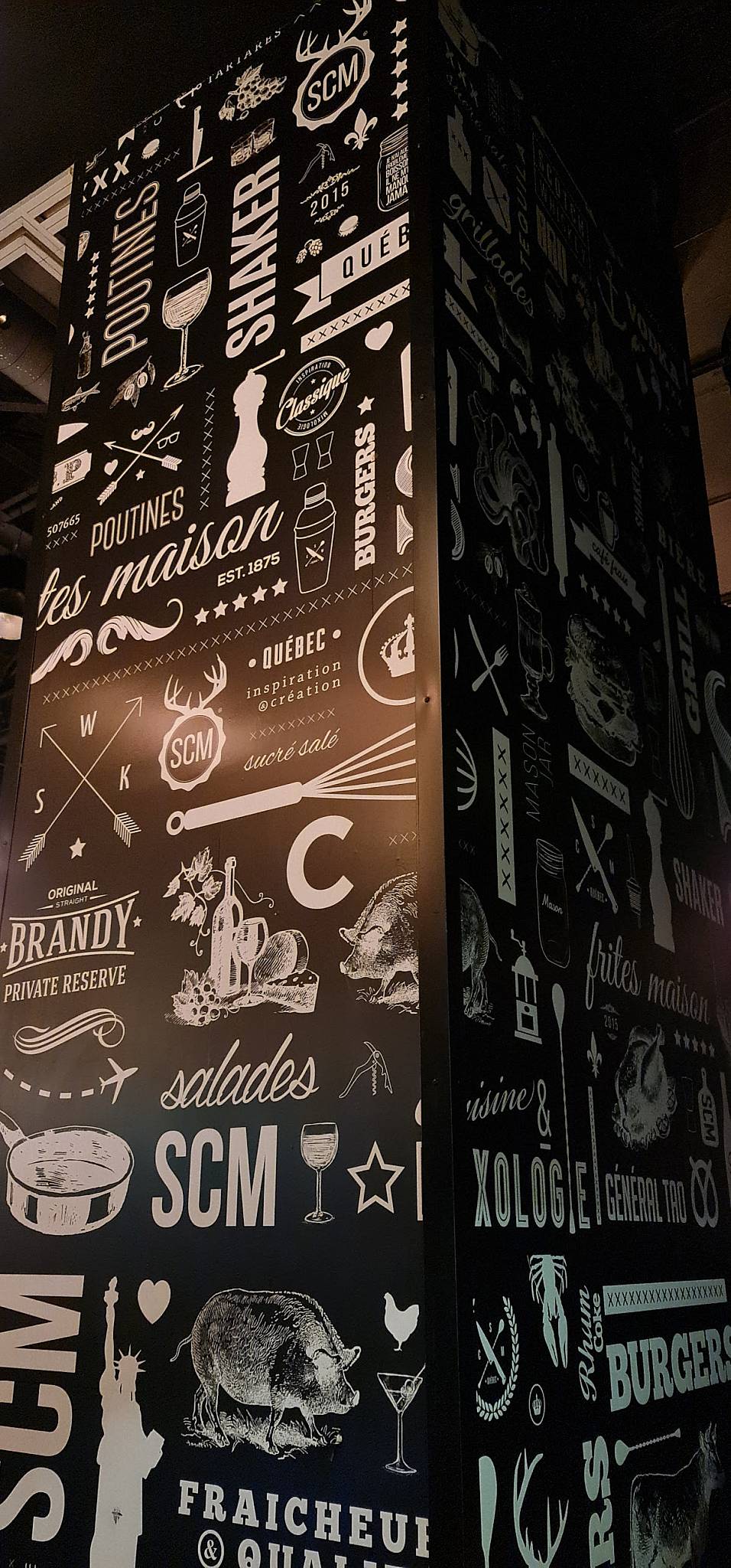 Menu au SHAKER Cuisine & Mixologie TroisRivières pub et bar, Trois
