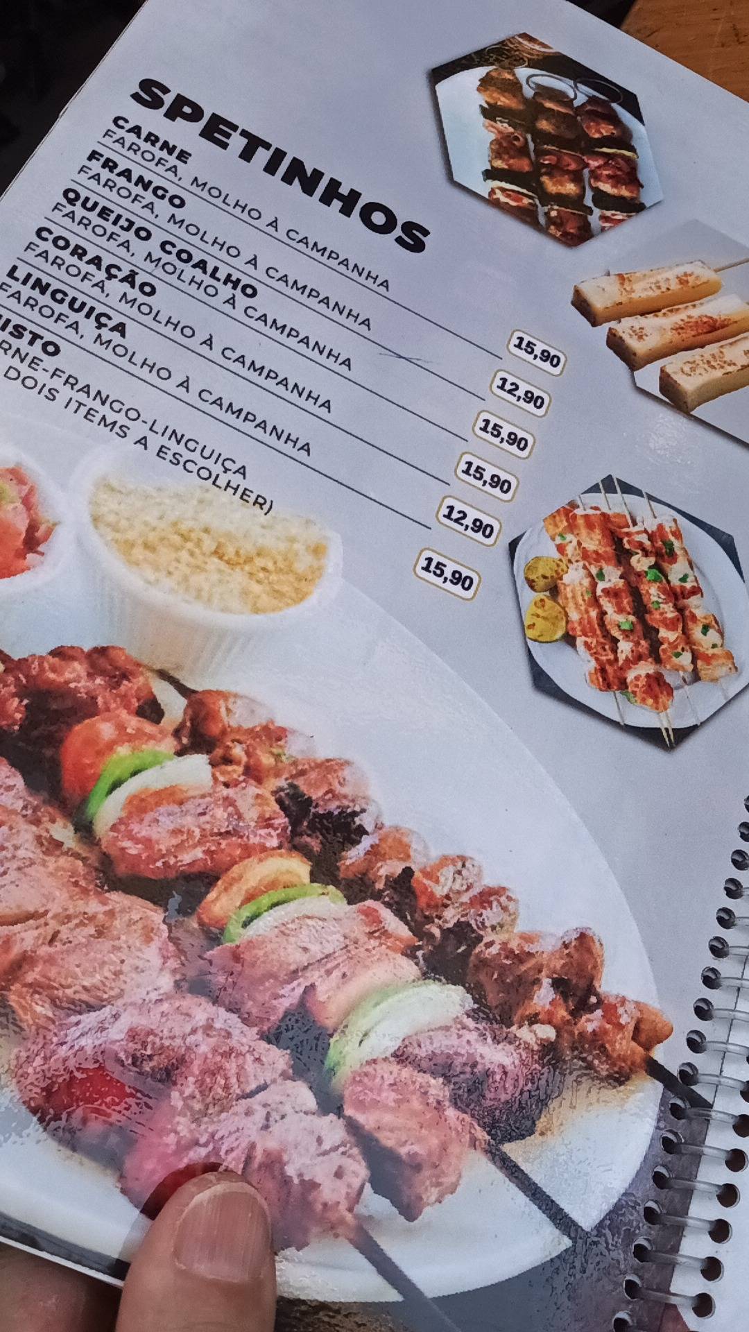 Spetinho da Ouvidor cardápio
