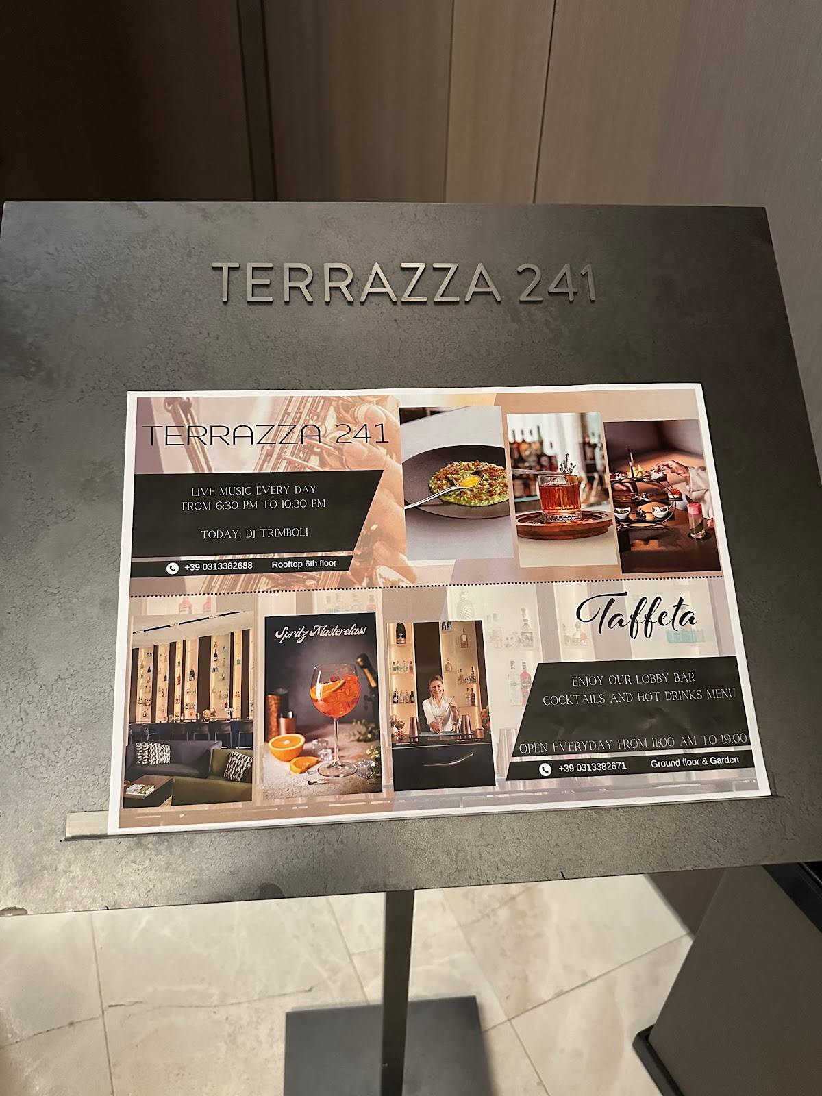 Menu di Terrazza 241 