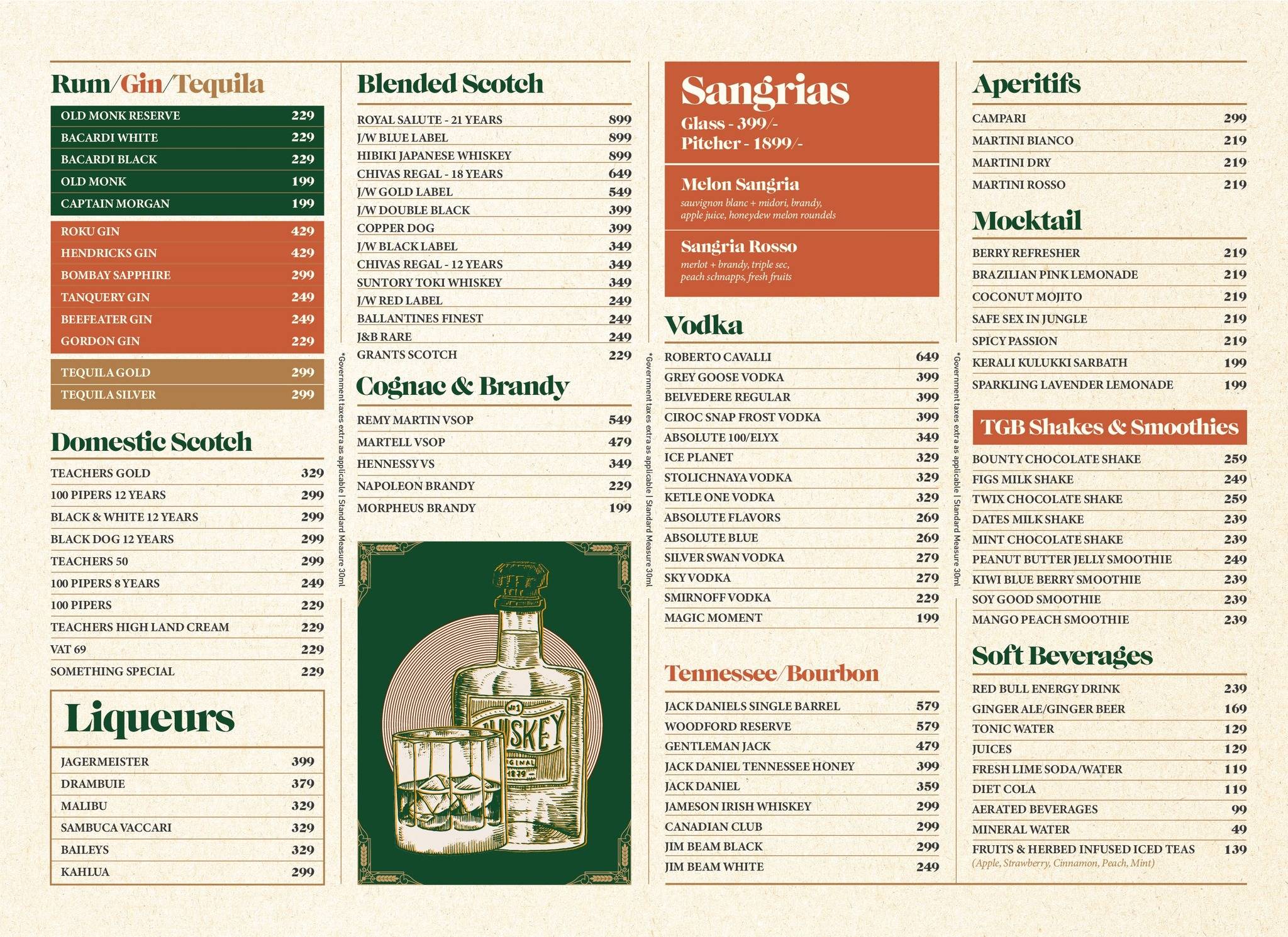 The Great Bear Kitchen & Microbrewery menu