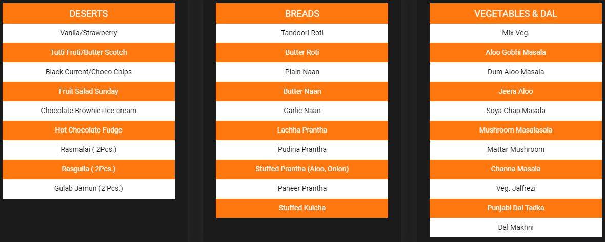 The Nactar Bar And Brews menu