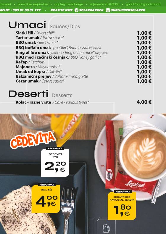 Menu di Unplugged Bar & Grill 