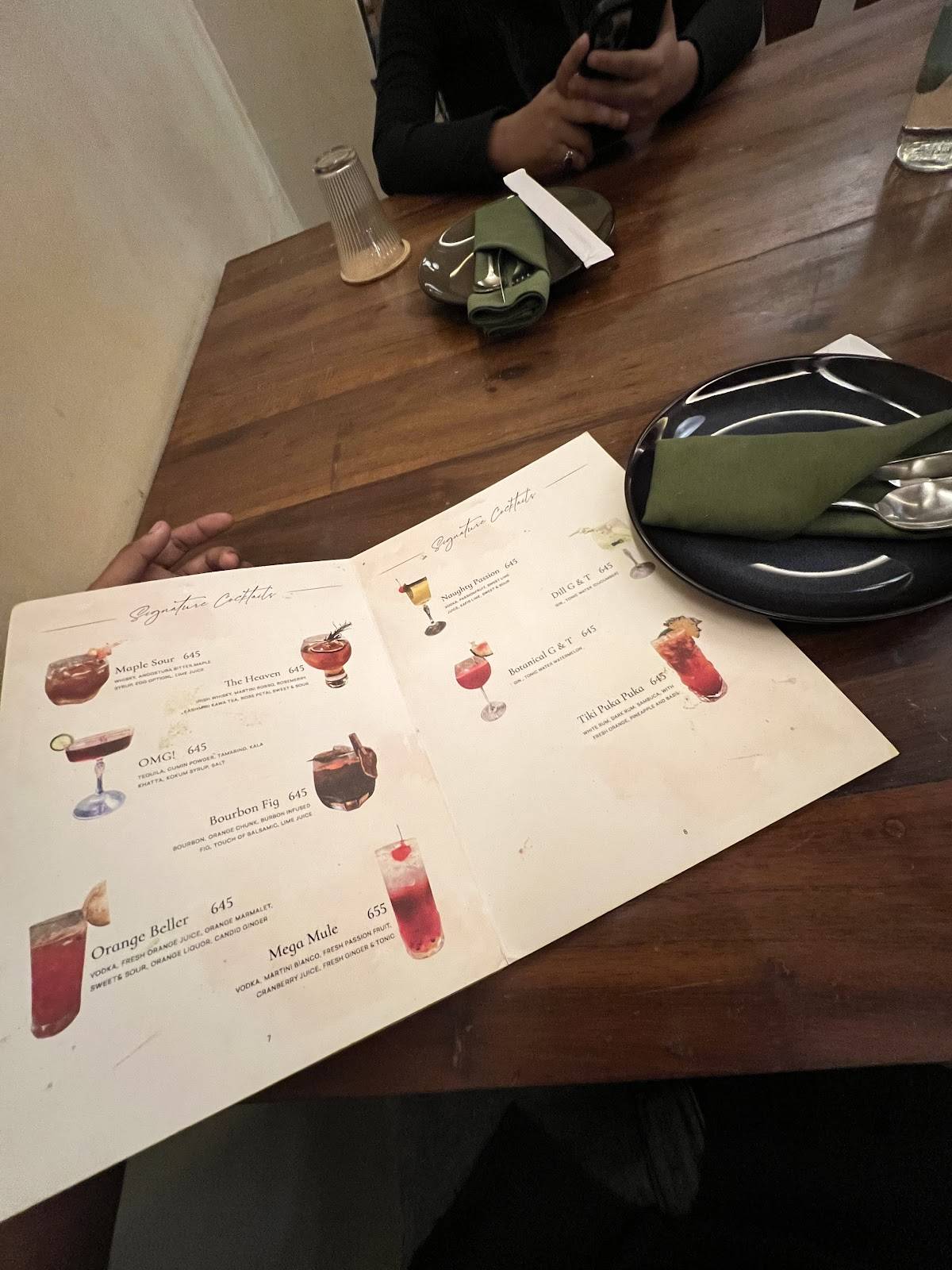ANTHÉ Restaurant menu