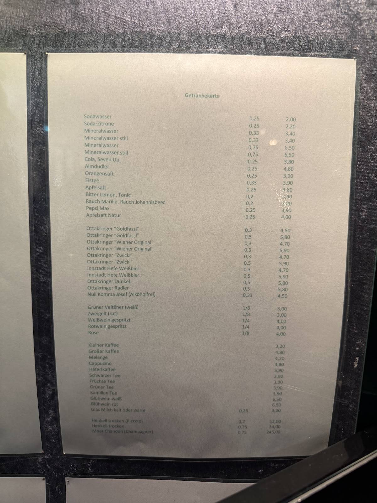 Menu de Puerstner
