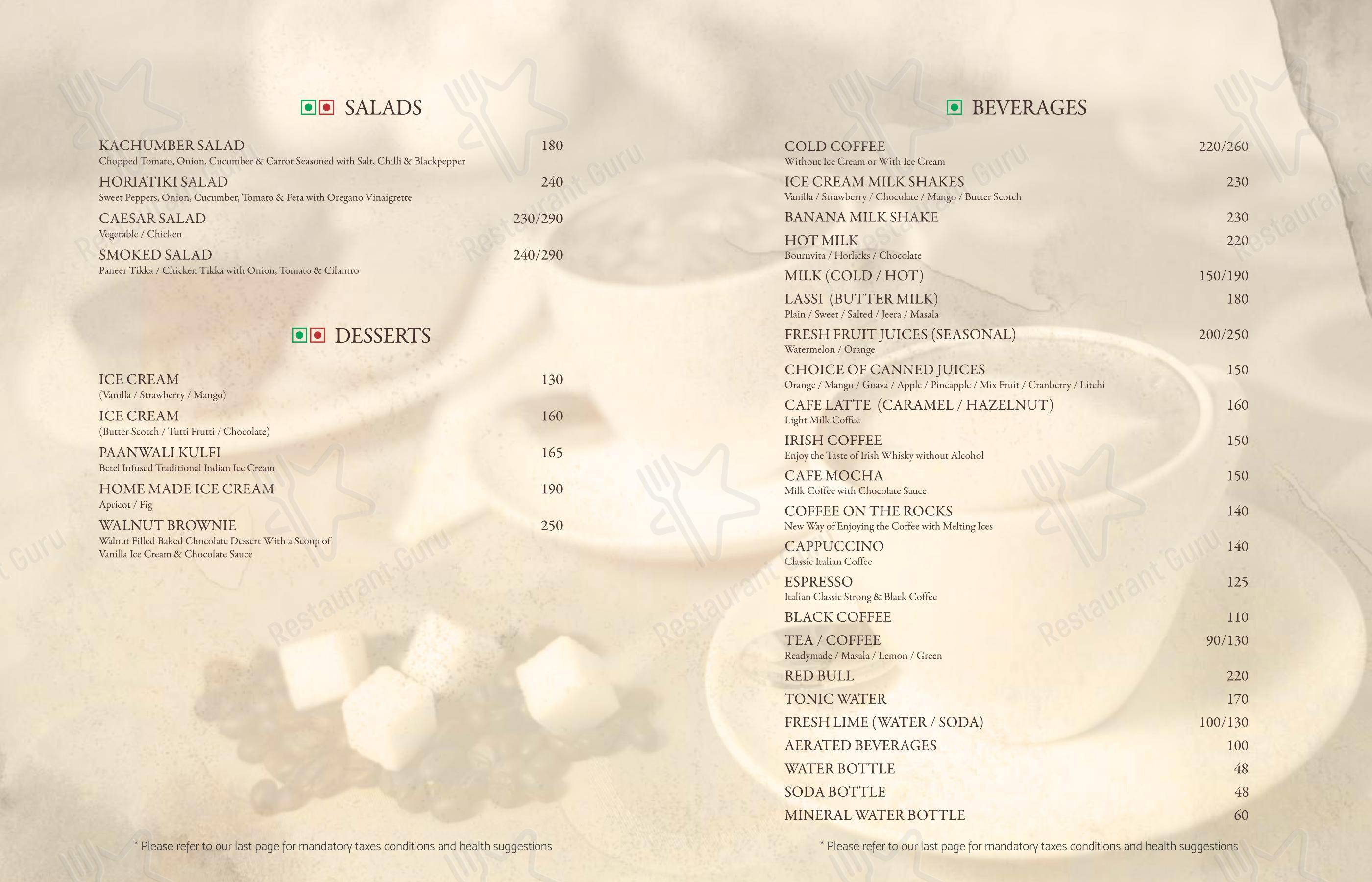 Menu for PunChin in Sahibzada Ajit Singh Nagar