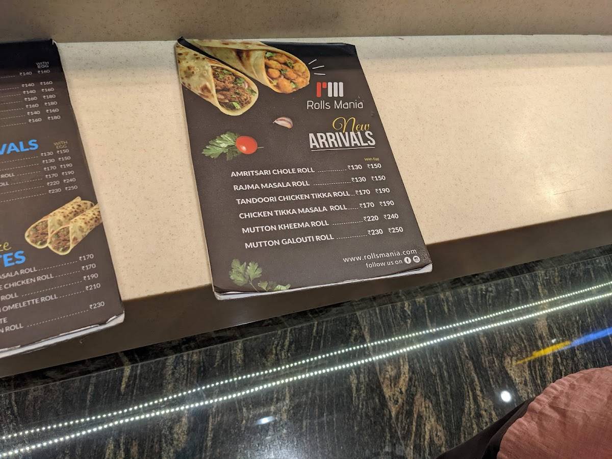 Rolls Mania menu