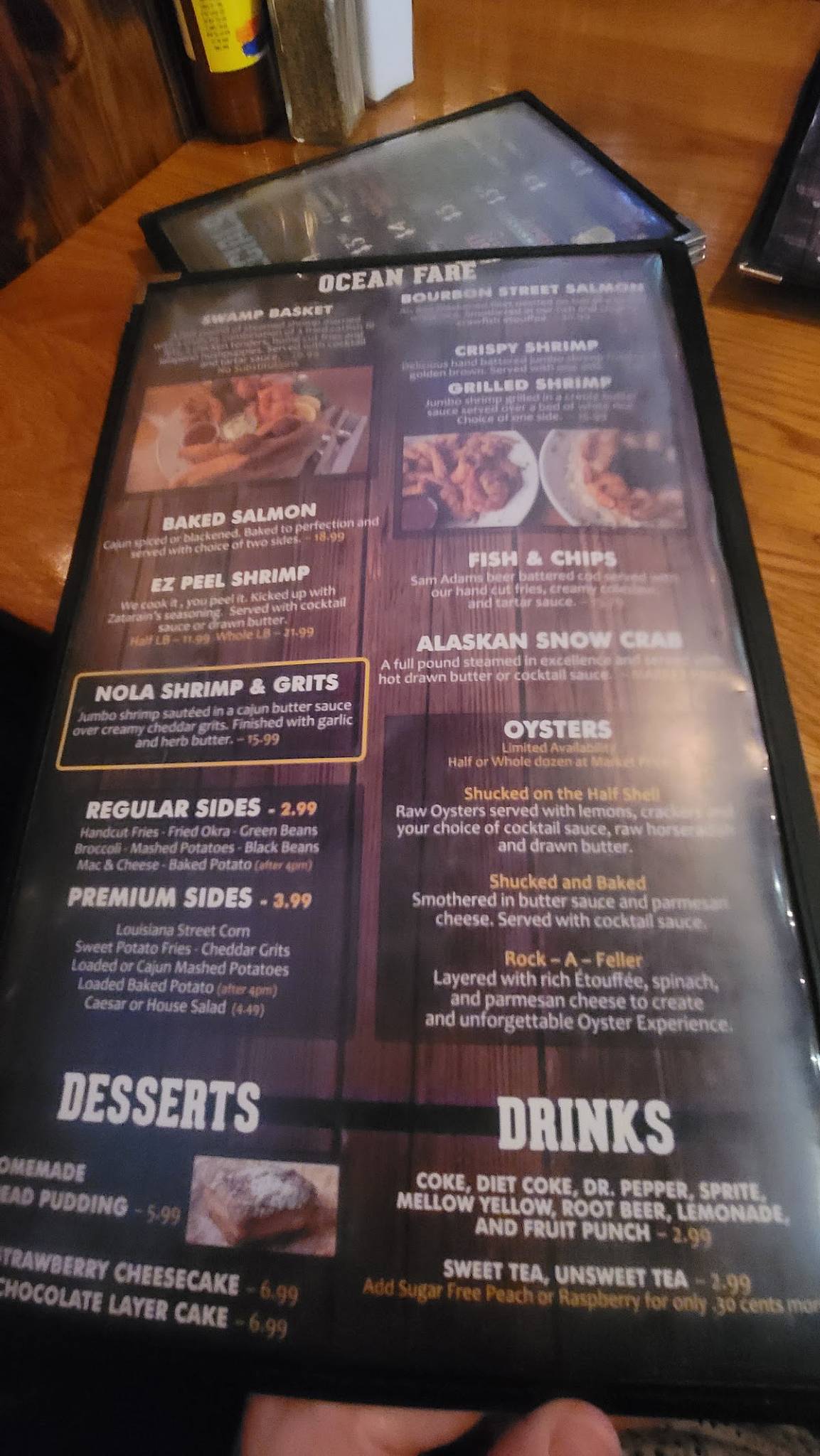Menu at Purple Onion restaurant, Cabot, S Pine St