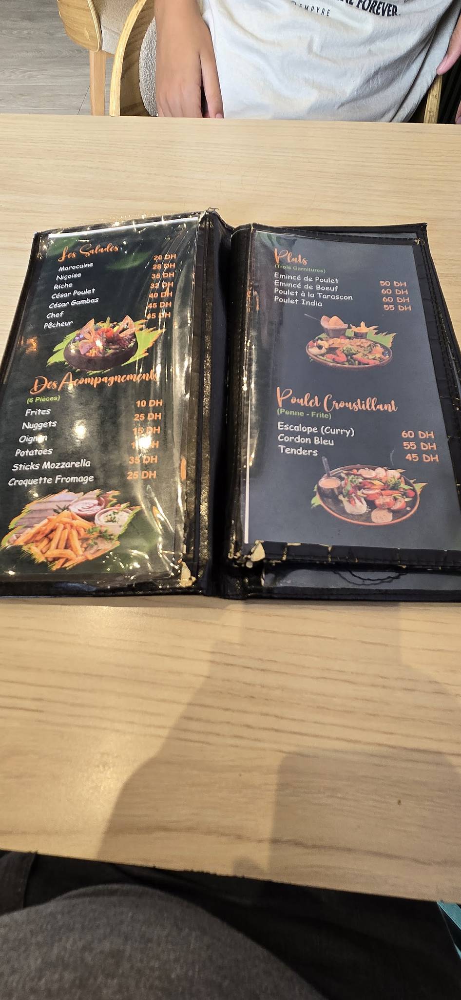 Menu de Qaouti house