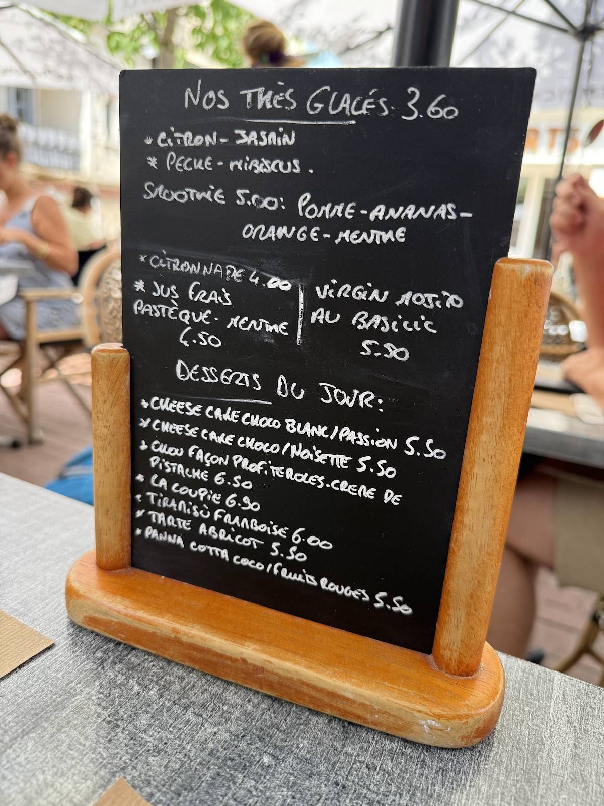 Menu de Quarts coffee kitchen