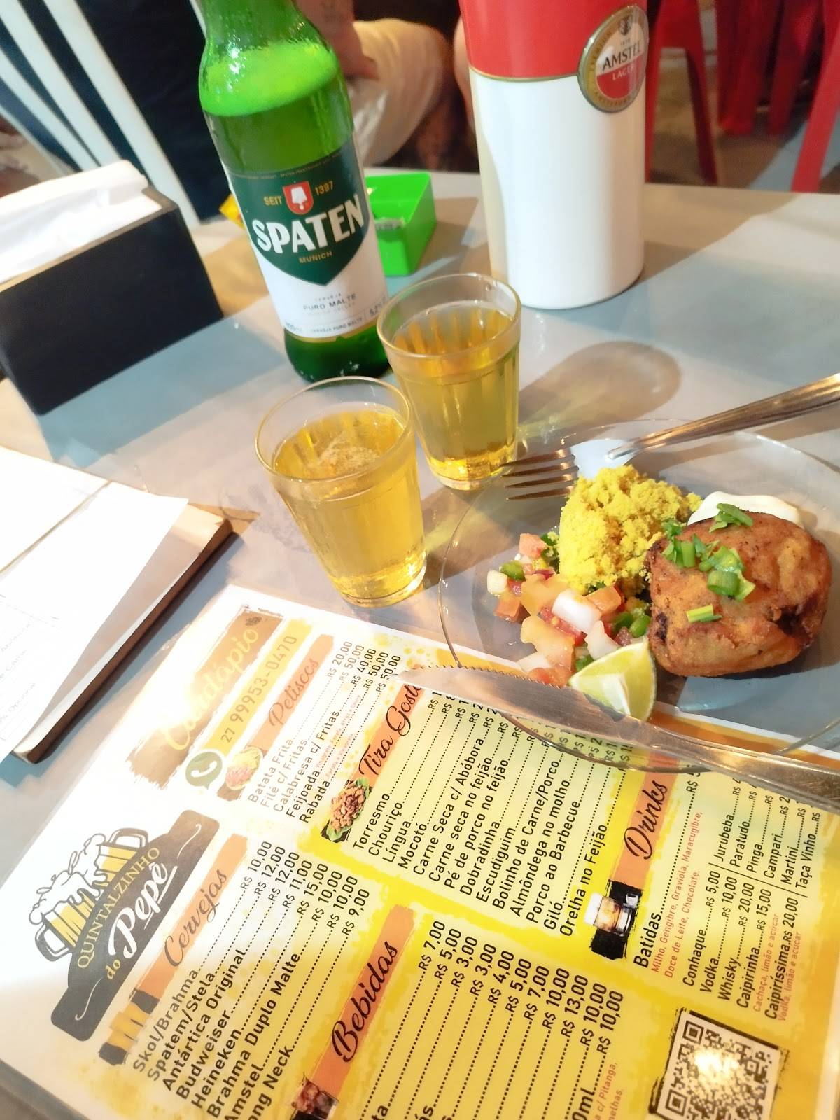 Quintalzinho do Pepê Botequim cardápio