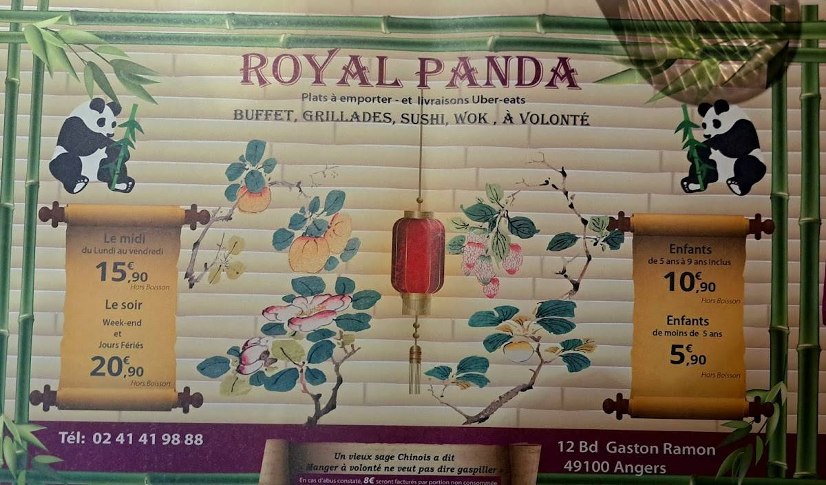 Menu de ROYAL PANDA
