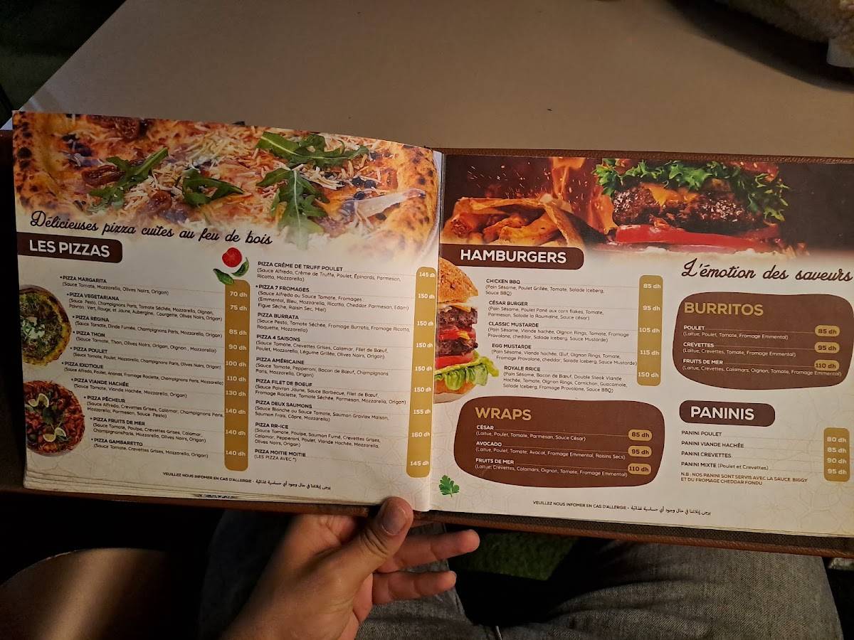 Menu de Cafe RR Ice