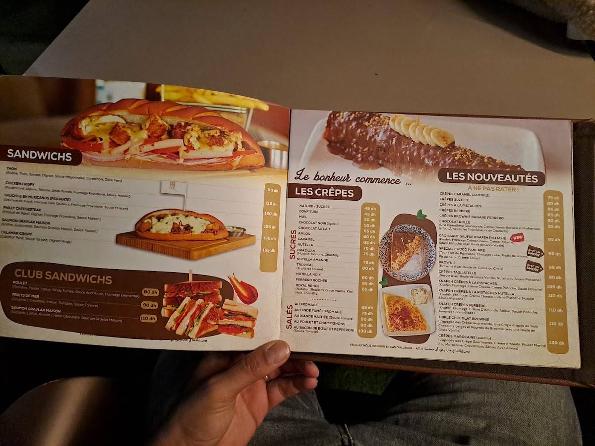 Menu de Cafe RR Ice
