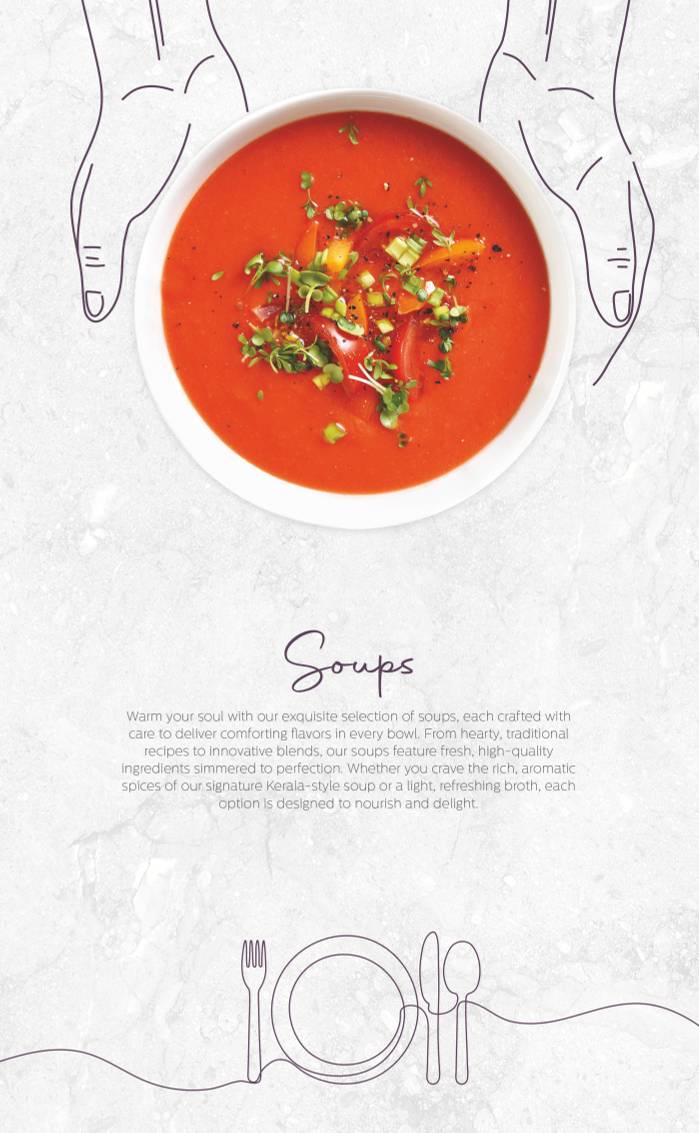 Rainfall Restaurant menu