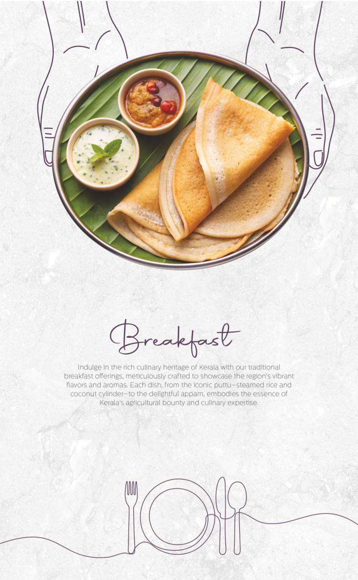 Rainfall Restaurant menu