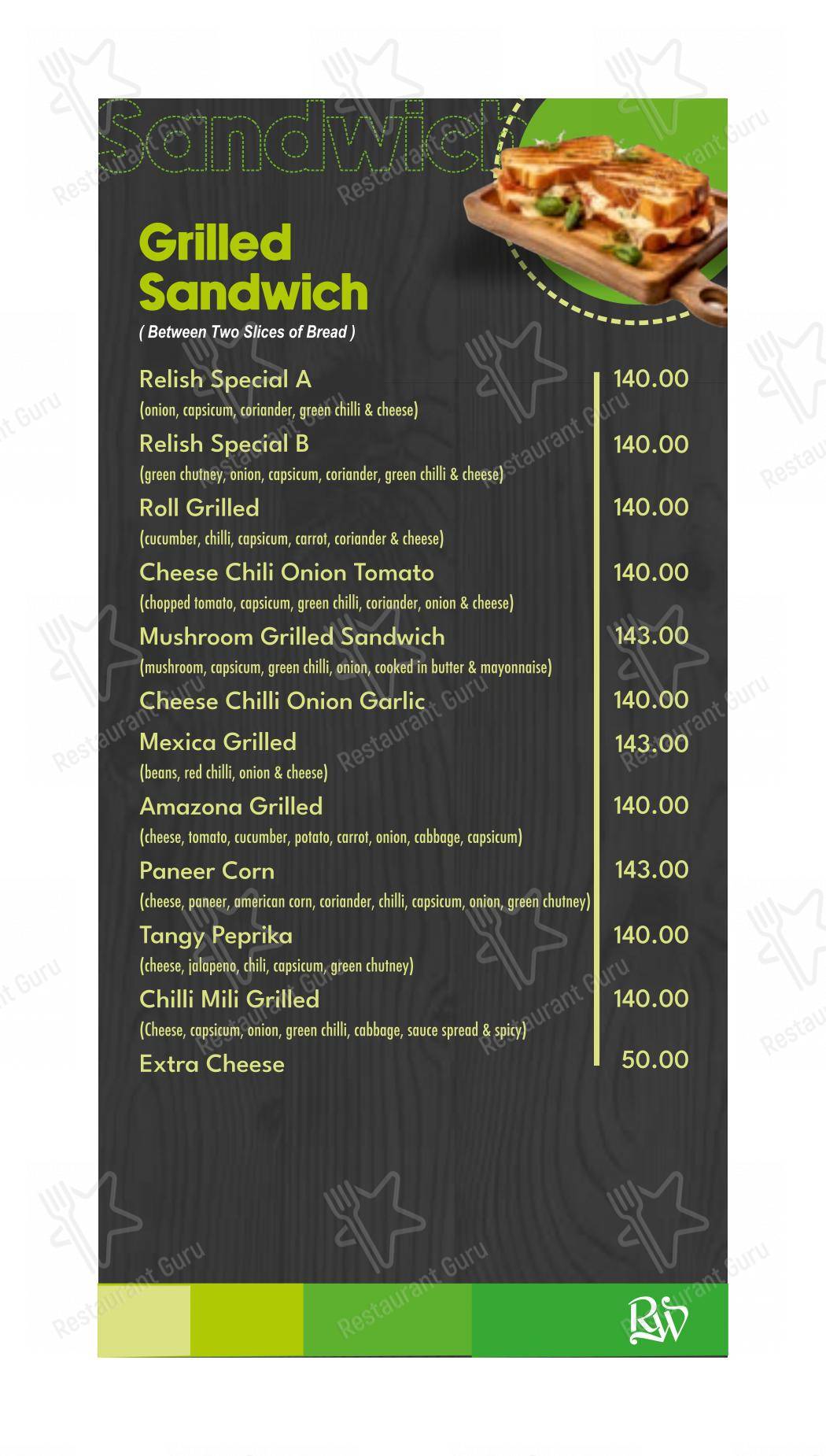 Relish World - Menu