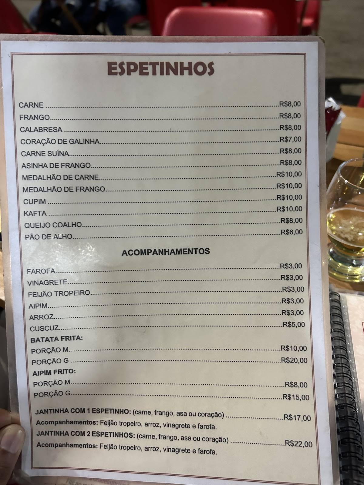 Requinte do Oeste cardápio