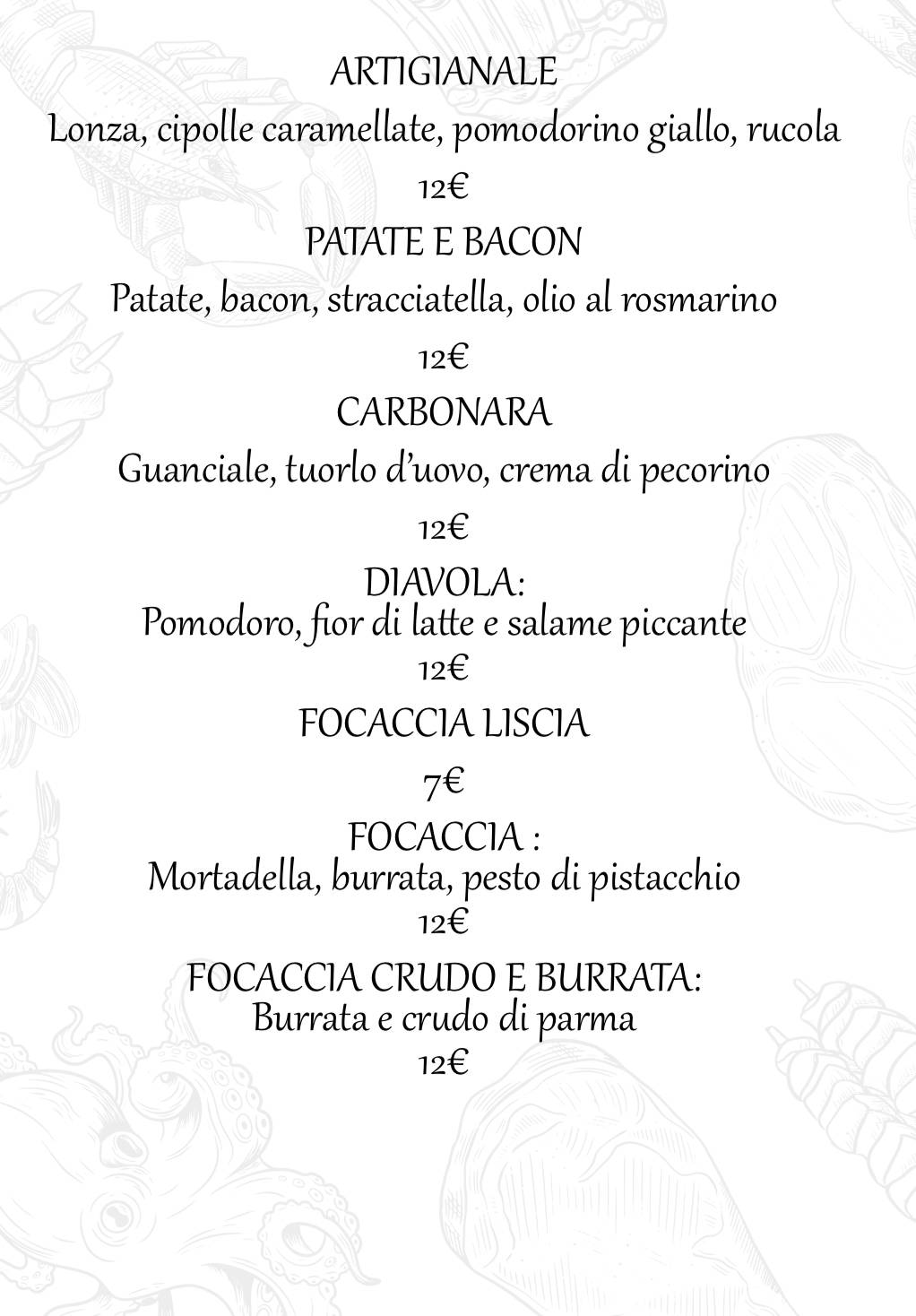 Menu di Resca - Risto Club 