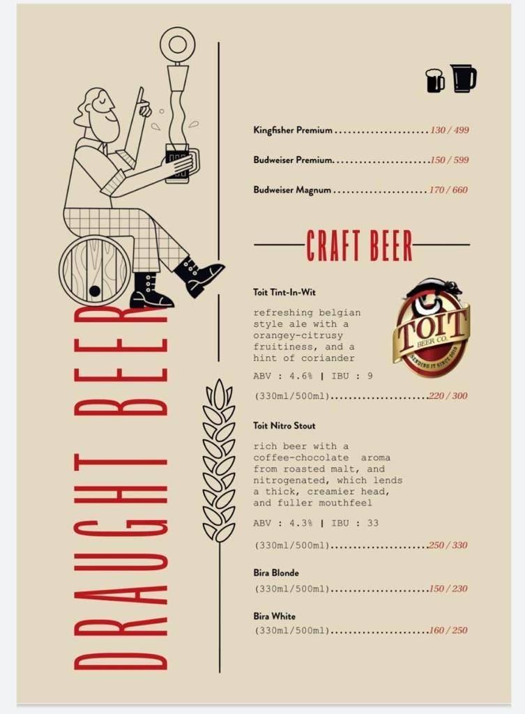 21st Amendment Gastrobar Indiranagar menu