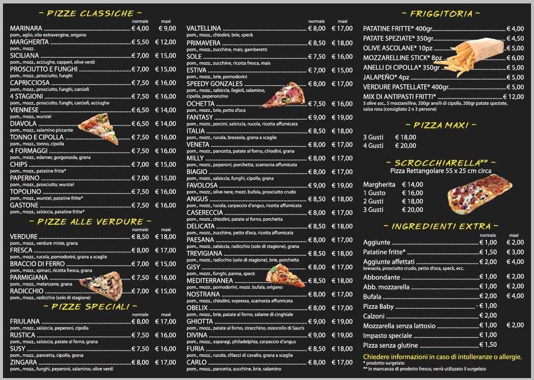 Menu di A Tutta Pizza 