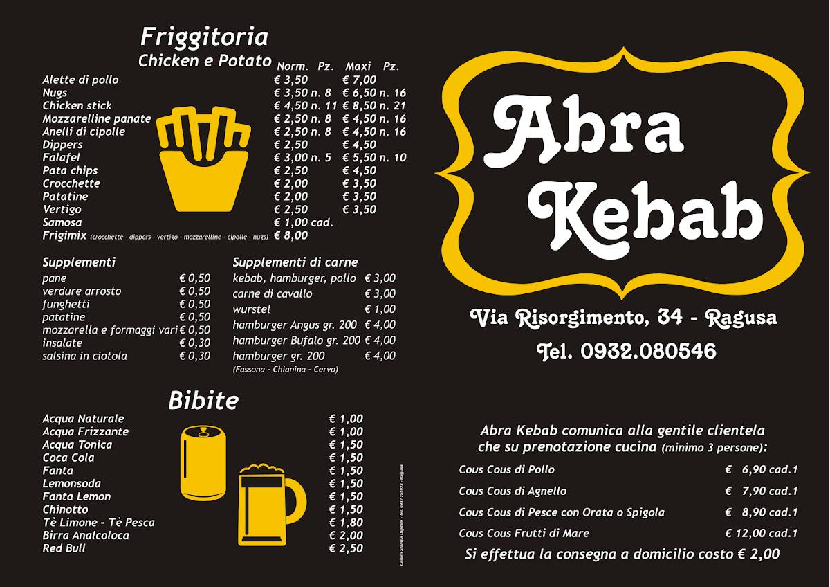 Menu di Abra Kebab 